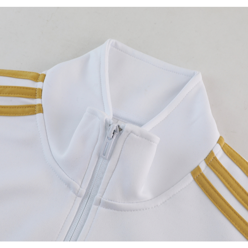 Bộ Quần Áo Thể Thao Real Madrid Tay Dài Có Khóa Kéo Size S-XXL 23-24