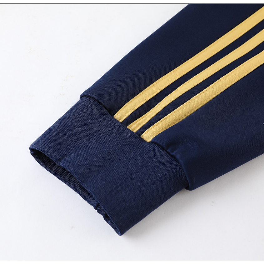 Bộ Quần Áo Thể Thao Real Madrid Tay Dài Có Khóa Kéo Size S-XXL 23-24