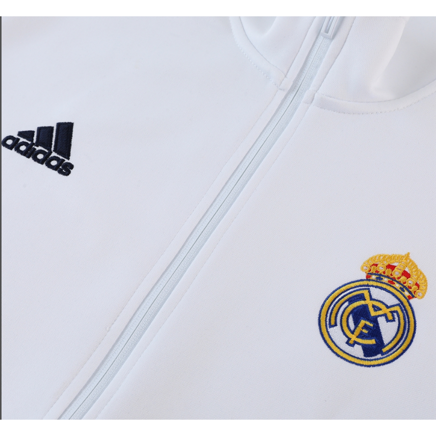 Bộ Quần Áo Thể Thao Real Madrid Tay Dài Có Khóa Kéo Size S-XXL 23-24