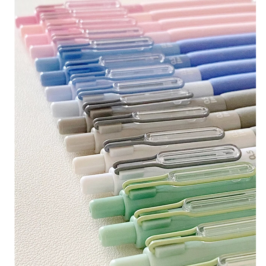 Set 4 Bút Mực Đen Ngòi 0.5mm Nhanh Khô Không Ồn