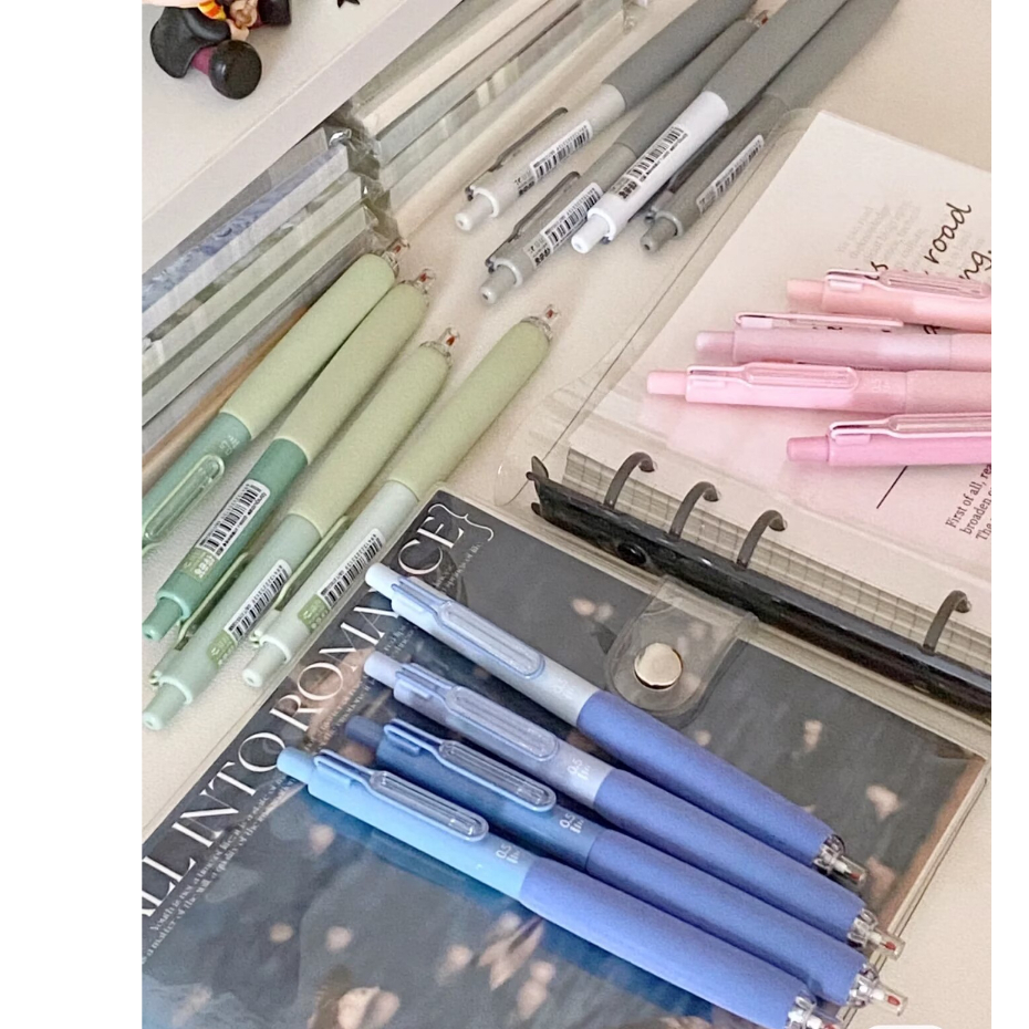 Set 4 Bút Mực Đen Ngòi 0.5mm Nhanh Khô Không Ồn