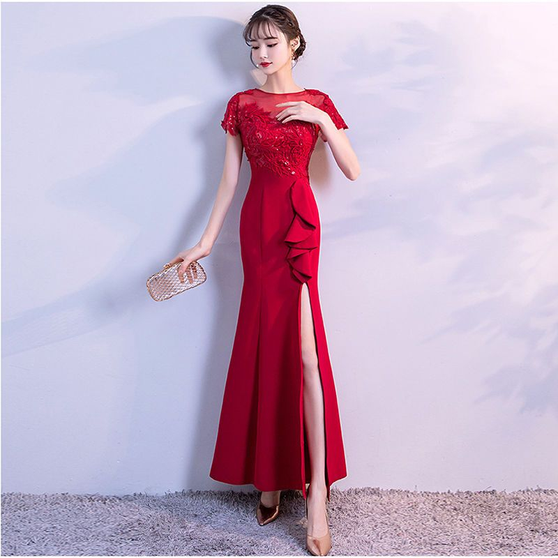 Đầm Phù Dâu Dáng Dài Phong Cách Mới