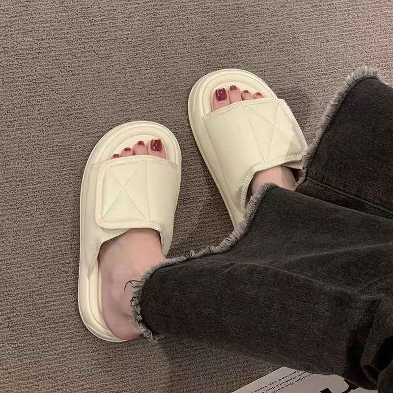 Dép sandal nữ đế cao dép nữ Velcro đế dày thời trang