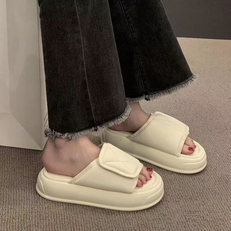 Dép sandal nữ đế cao dép nữ Velcro đế dày thời trang