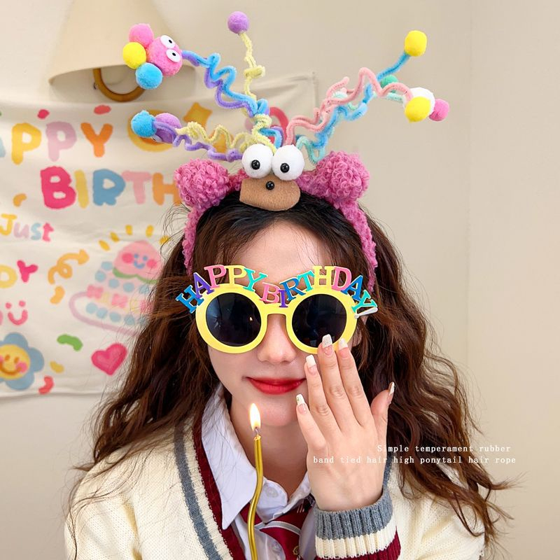 Băng Đô Cài Tóc Rửa Mặt Họa Tiết Hoạt Hình Dễ Thương Vui Nhộn Phong Cách Hàn Quốc Cho Nữ