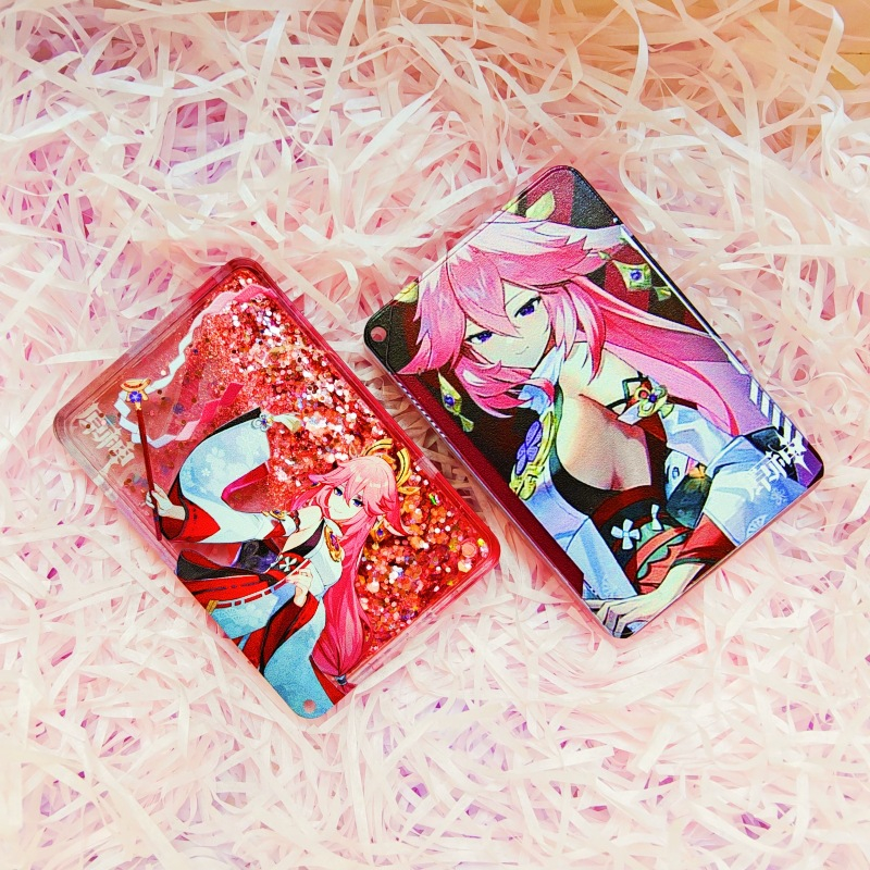 Genshin impact Bão Cát Bộ 9*6Cm Scaramouche Nahida Zhongli Để Bàn Treo Trang Trí Anime Ngoại Vi Tặng ETP1