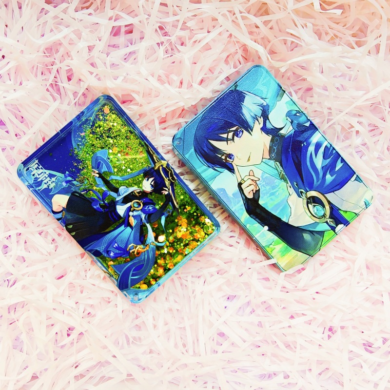 Genshin impact Bão Cát Bộ 9*6Cm Scaramouche Nahida Zhongli Để Bàn Treo Trang Trí Anime Ngoại Vi Tặng ETP1