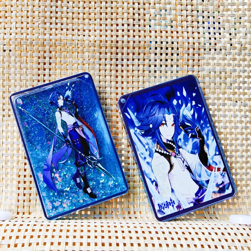 Genshin impact Bão Cát Bộ 9*6Cm Scaramouche Nahida Zhongli Để Bàn Treo Trang Trí Anime Ngoại Vi Tặng ETP1