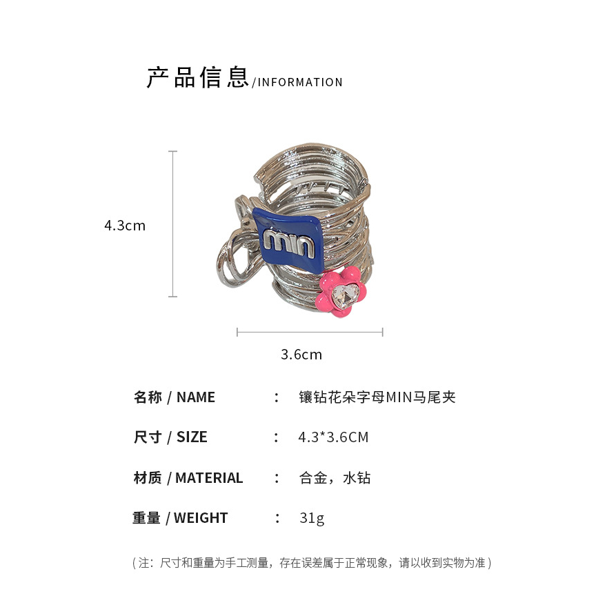 Kẹp Tóc Hình Hoa Đính Kim Cương Giả Thời Trang Nhật Hàn Cao Cấp
