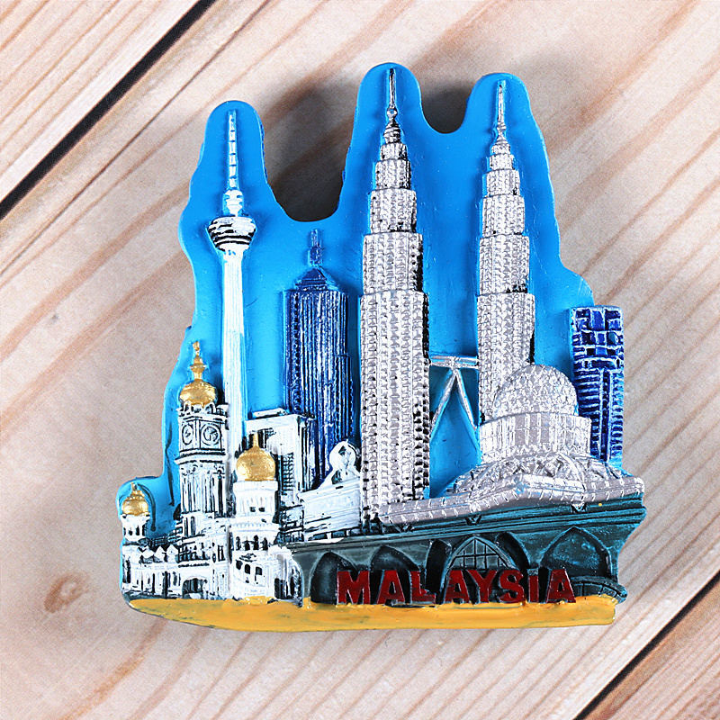 Hình Dán Tủ Lạnh Tòa Tháp Đôi Malaysia Giropore