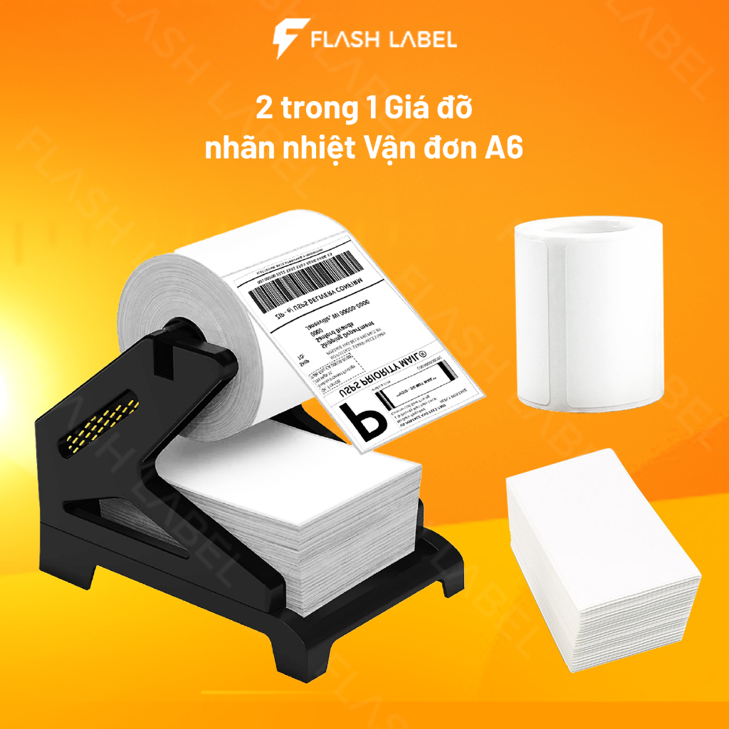 FLASHLABEL Phát hàng trong ngày Hàng có sẵn Giá để giấy in nhiệt dạng tệp/cuộn khổ A6,A7