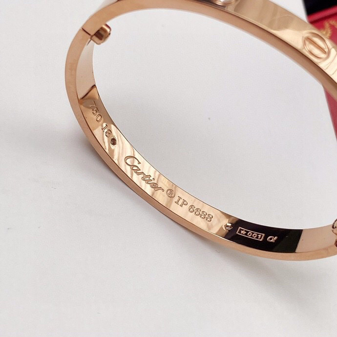 Cartie & spot Vòng Tay Cặp Đôi Màu Vàng Hồng 18k Đính Đá Thời Trang Cao Cấp