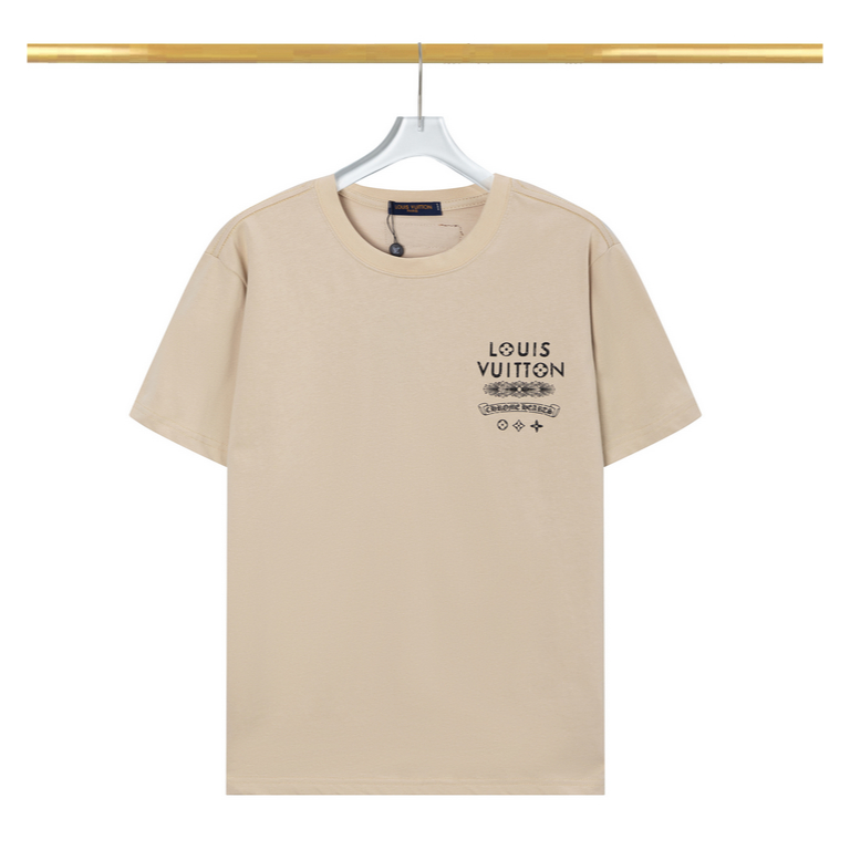 Áo Thun Louis-v Chrome Hearts Tay Ngắn Cổ Tròn Vải cotton 230 Gram In Họa Tiết Thời Trang Cho Nam Và Nữ