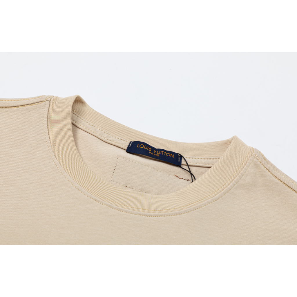 Áo Thun Louis-v Chrome Hearts Tay Ngắn Cổ Tròn Vải cotton 230 Gram In Họa Tiết Thời Trang Cho Nam Và Nữ