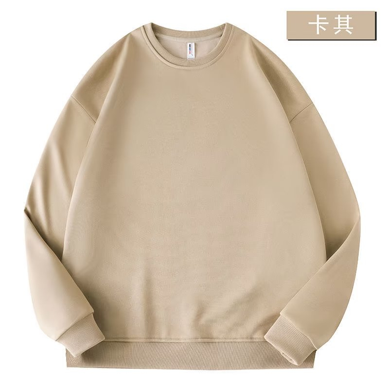 Áo Sweater Tay Dài Cổ Tròn Dáng Rộng Màu Đỏ Phong Cách Hàn Quốc Mới Cho Nam áo tay dài trơn unisex