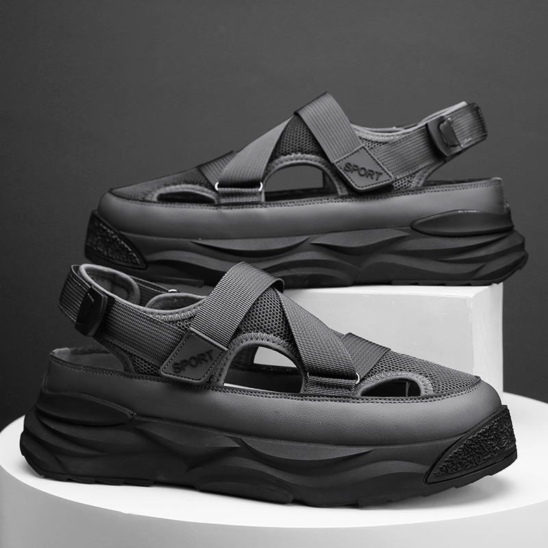 Giày Sandal Đi Biển Thoáng Khí Thời Trang Hàn Quốc Cho Nam