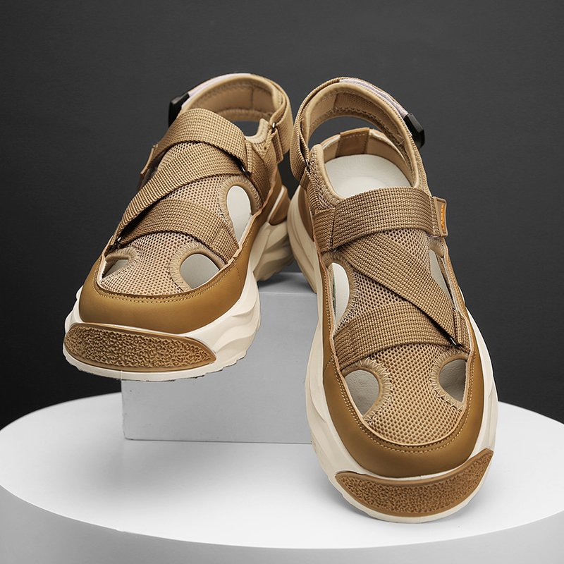 Giày Sandal Đi Biển Thoáng Khí Thời Trang Hàn Quốc Cho Nam