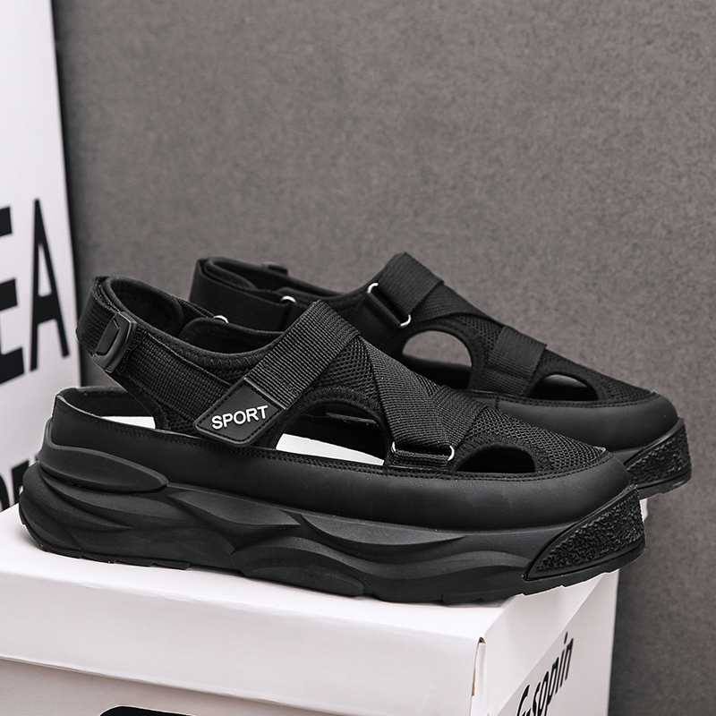 Giày Sandal Đi Biển Thoáng Khí Thời Trang Hàn Quốc Cho Nam