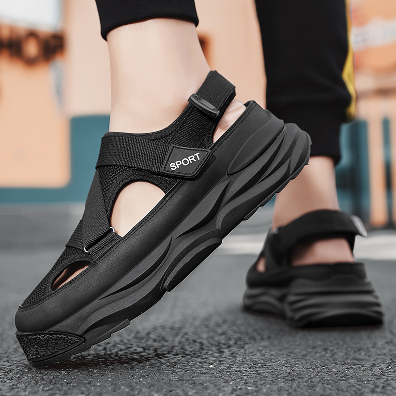 Giày Sandal Đi Biển Thoáng Khí Thời Trang Hàn Quốc Cho Nam