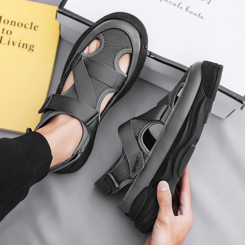 Giày Sandal Đi Biển Thoáng Khí Thời Trang Hàn Quốc Cho Nam