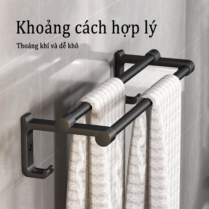 Giá treo khăn MEIDOO gắn tường không cần khoan tiện dụng dành cho nhà tắm tùy chọn kích thước