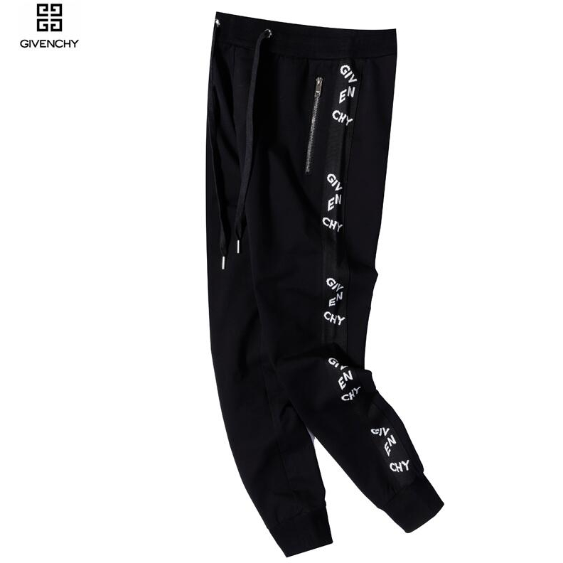 Givench Quần Dài Vải cotton Phối Dây Ruy Băng Cá Tính Cho Nam Và Nữ