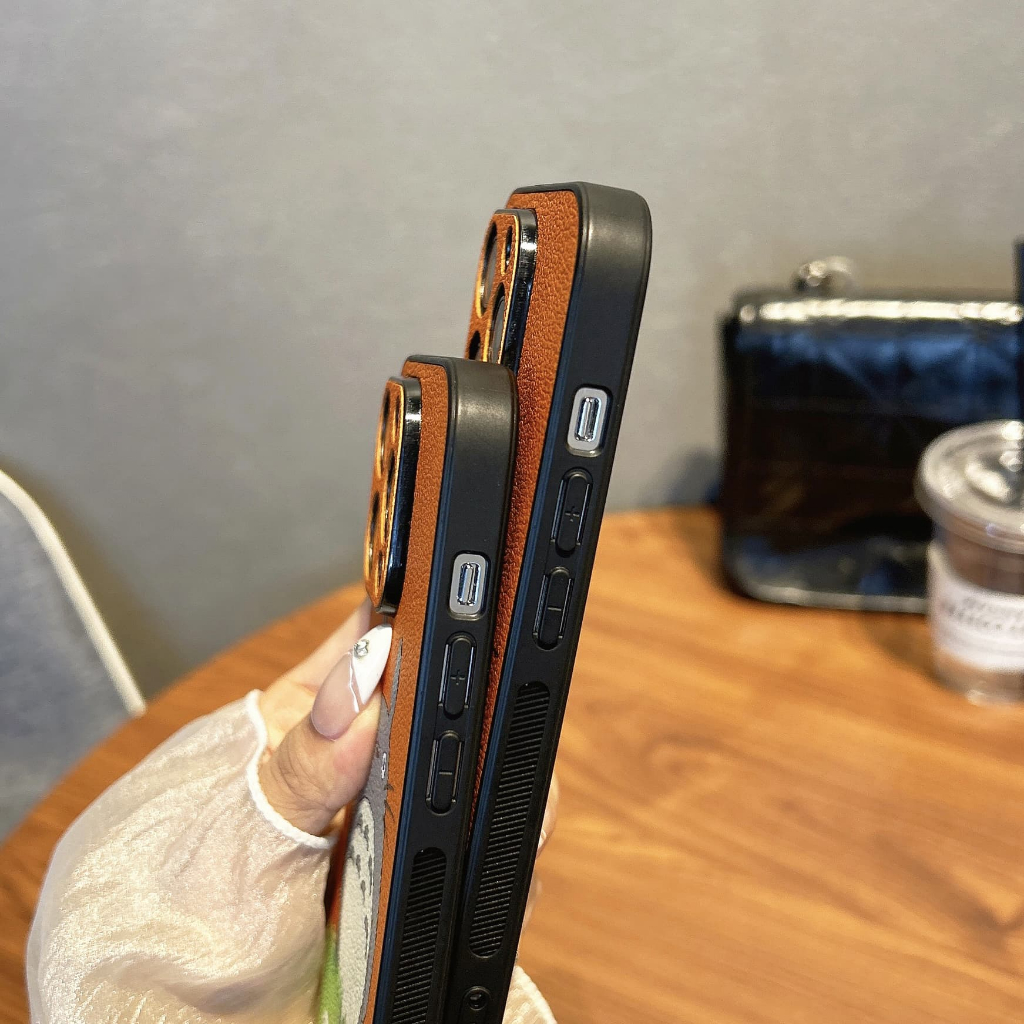 Ốp điện thoại da Totoro thích hợp cho iphone 14ProMax 14 13ProMax 13 13pro 11ProMax 11 X XR Xs Max 7+ 8+ 12Pro 12ProMax