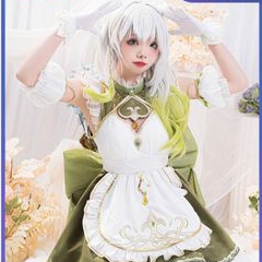 Genshin Impact Nahida Grass God Cosplay Costume Anime game Cute Maid lovely Dress