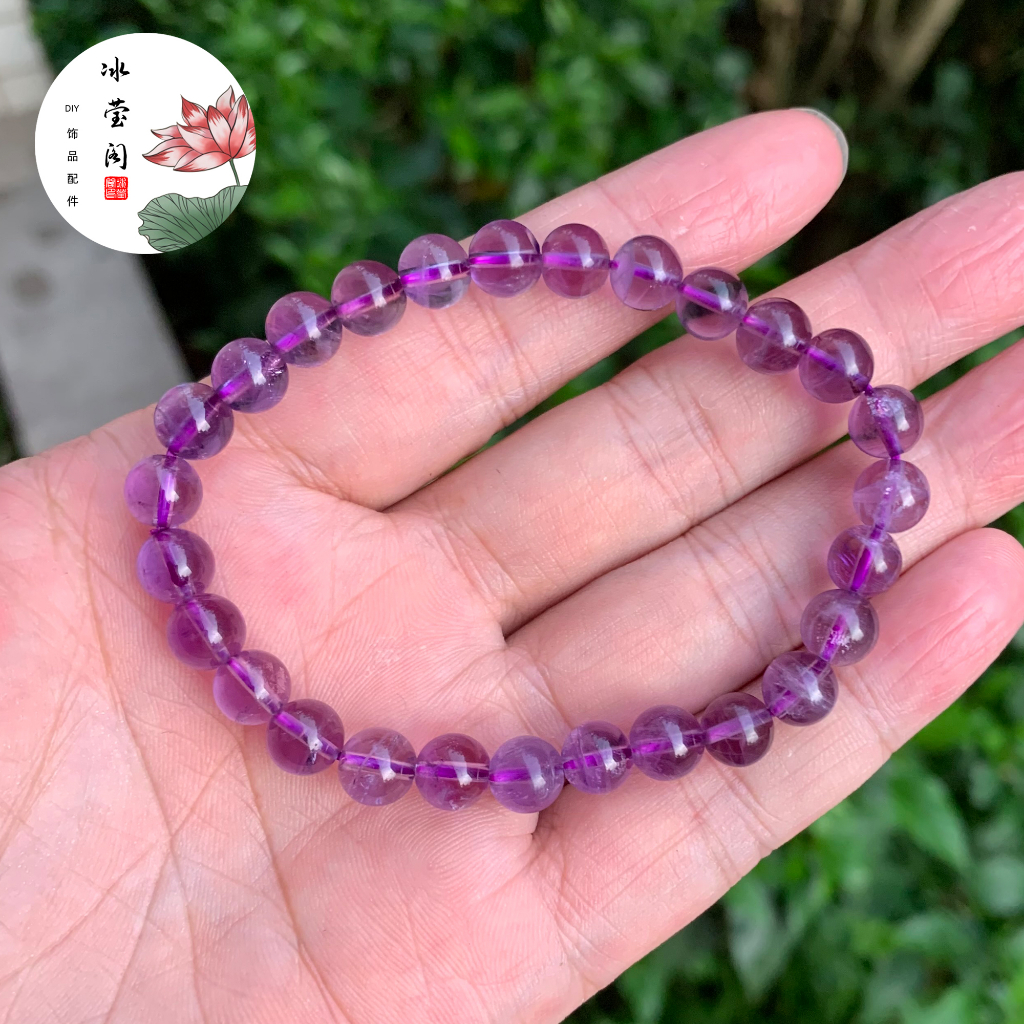 Bingyingge Live Streaming Vòng Đeo Tay Đá Mã Não Đỏ Xám Ánh Trăng Xanh Lam Siêu Sáng Đặc Biệt Dạng Tròn Màu Đen Thời Trang Nam Và Nữ