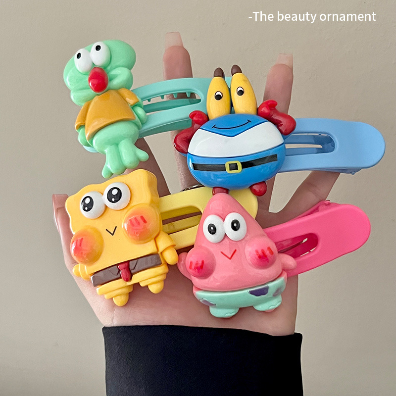 Kẹp TóC HìNh Spongebob Patrick Star Mr.Crab Dễ Thương Cho Bé GáI