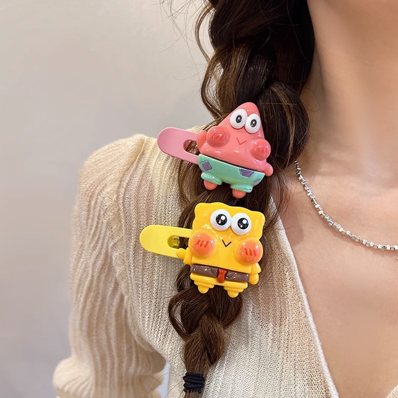 Kẹp TóC HìNh Spongebob Patrick Star Mr.Crab Dễ Thương Cho Bé GáI