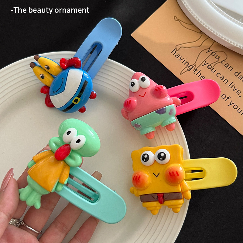 Kẹp TóC HìNh Spongebob Patrick Star Mr.Crab Dễ Thương Cho Bé GáI