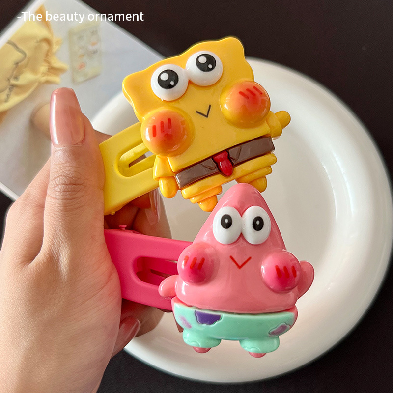 Kẹp TóC HìNh Spongebob Patrick Star Mr.Crab Dễ Thương Cho Bé GáI