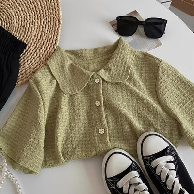 Áo Sơ Mi Nữ Ngắn Tay Dáng Rộng Phong Cách Hàn Quốc Baju Baju Wanita Lengan Panjang