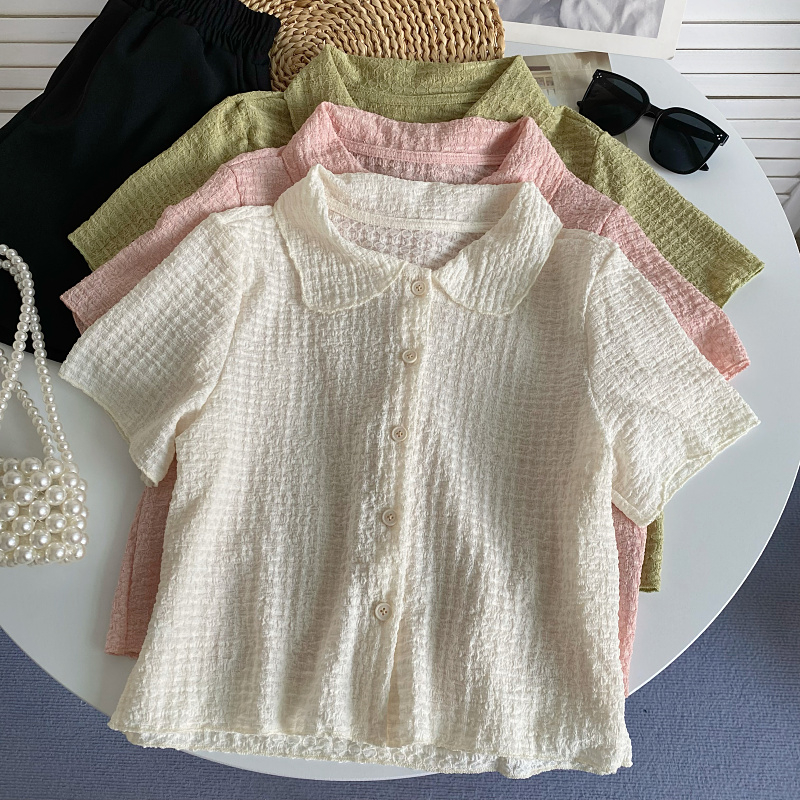 Áo Sơ Mi Nữ Ngắn Tay Dáng Rộng Phong Cách Hàn Quốc Baju Baju Wanita Lengan Panjang