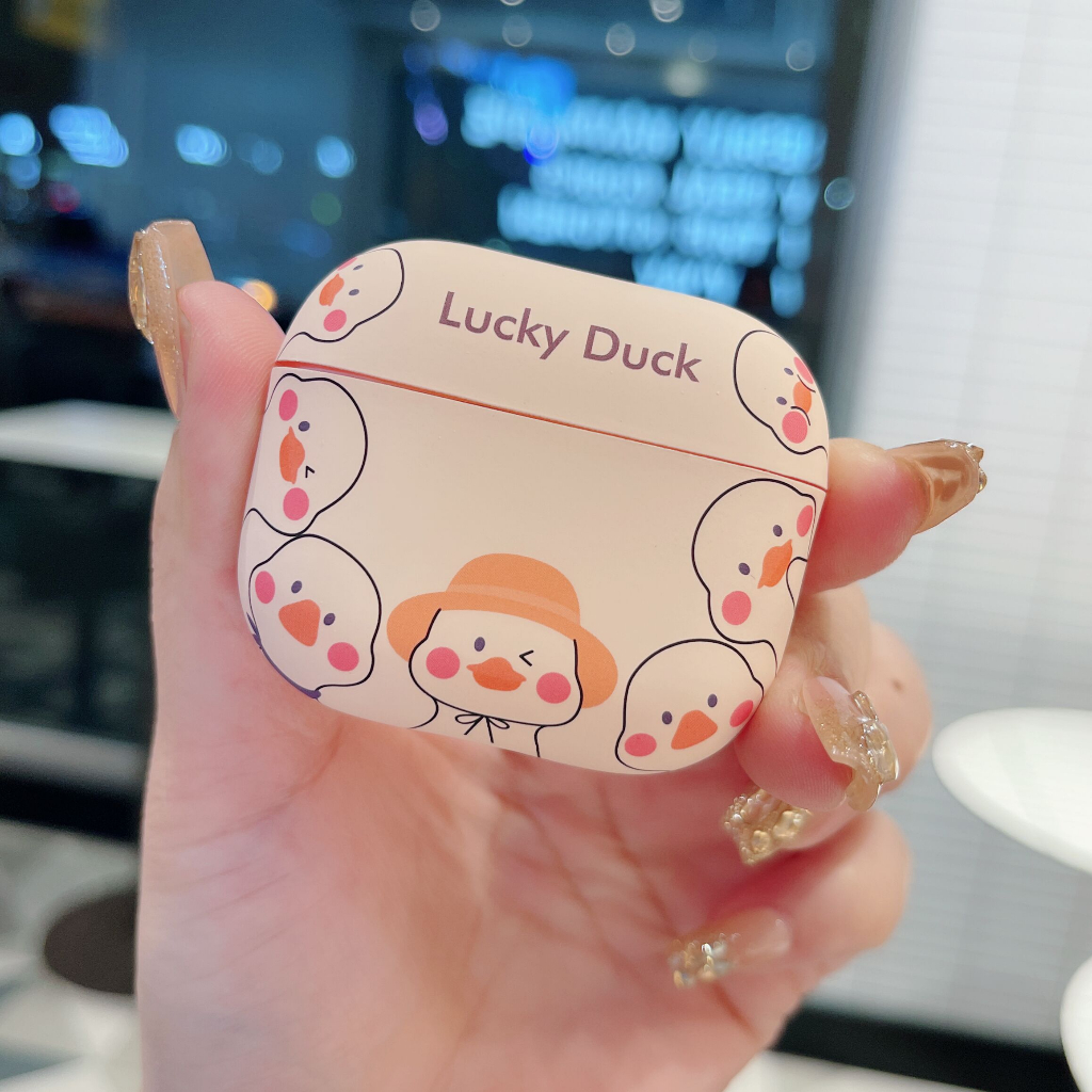 Vỏ Bảo Vệ Hộp Sạc Tai Nghe AirPods3 / 3 Pro / 2Gen Hình Chú Vịt May