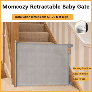 Hàng Rào Chắn Cửa / Cầu Thang Không Đục Lỗ Có Thể Thu Gọn Cho Bé Tập Bò Trong Nhà