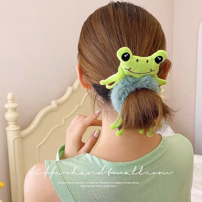Dây Cột Tóc Hình Chú Ếch Sáng Tạo Dễ Thương