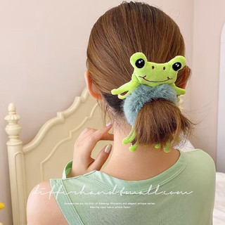 Dây cột tóc hình chú ếch sáng tạo dễ thương