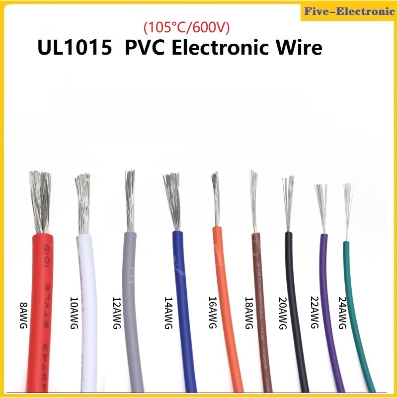 10Meter UL1015 Cuộn Dây Đồng Thiếc PVC  Cách Điện 24AWG 20AWG 22AWG 20AWG 18AWG 16AWG Thân Thiện Với Môi Trường Tự Làm