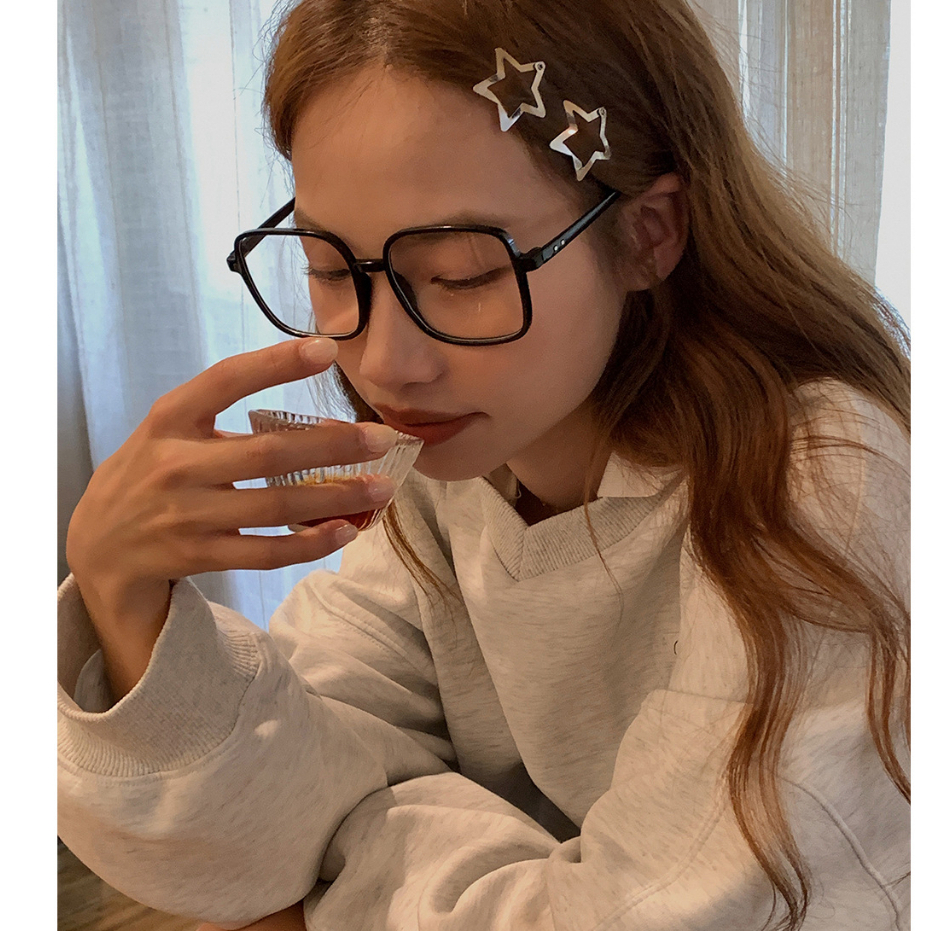 Y2k Kẹp Tóc Ngôi Sao Năm Cánh Bằng Kim Loại Màu Bạc Mát Mẻ Dễ Phối Đồ Dành Cho Bạn Gái