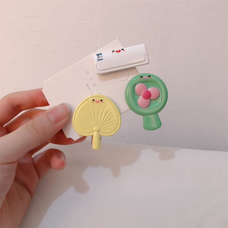 Kẹp Tóc Họa Tiết Hoạt Hình Dễ Thương Thời Trang Mùa Hè Cho Bạn Gái