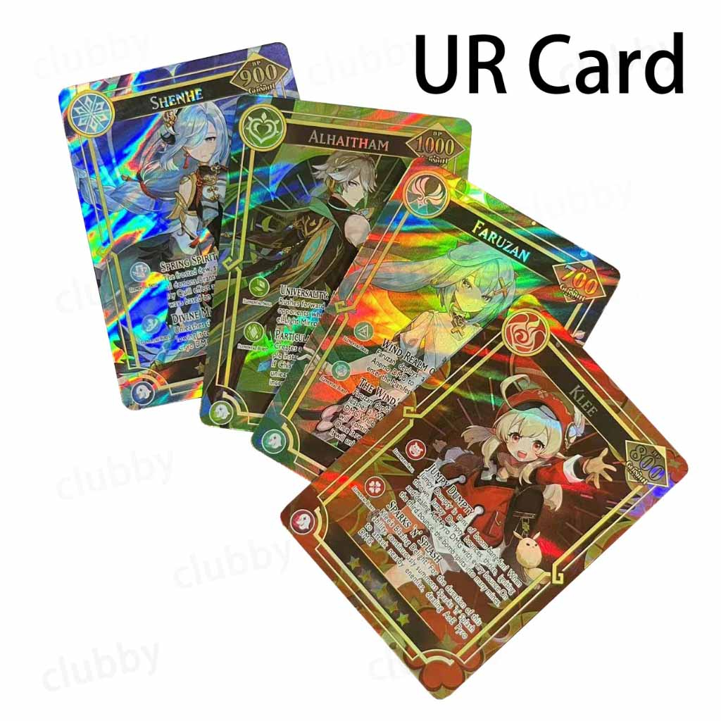 Hộp 60 thẻ genshin impact thẻ ảnh ba chiều nhân vật anime hiếm