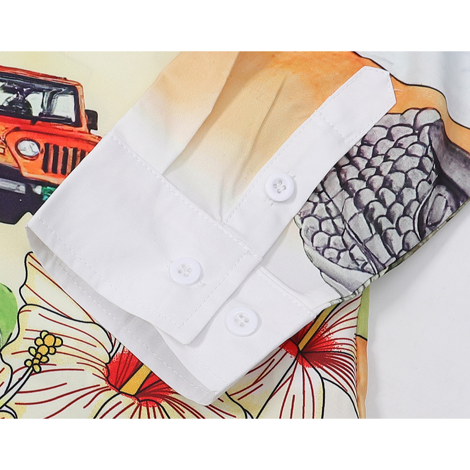 Áo Sơ Mi cotton Tay Dài In Họa Tiết Casablanca Thời Trang Cho Nam Và Nữ