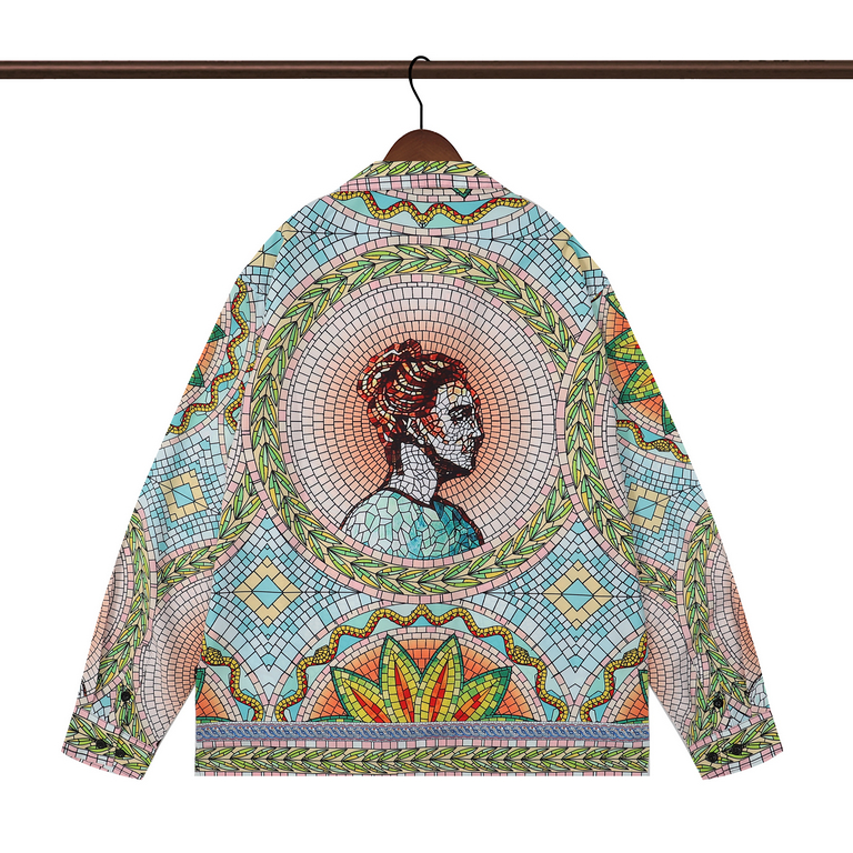 Áo Sơ Mi cotton Tay Dài In Họa Tiết Casablanca Thời Trang Cho Nam Và Nữ