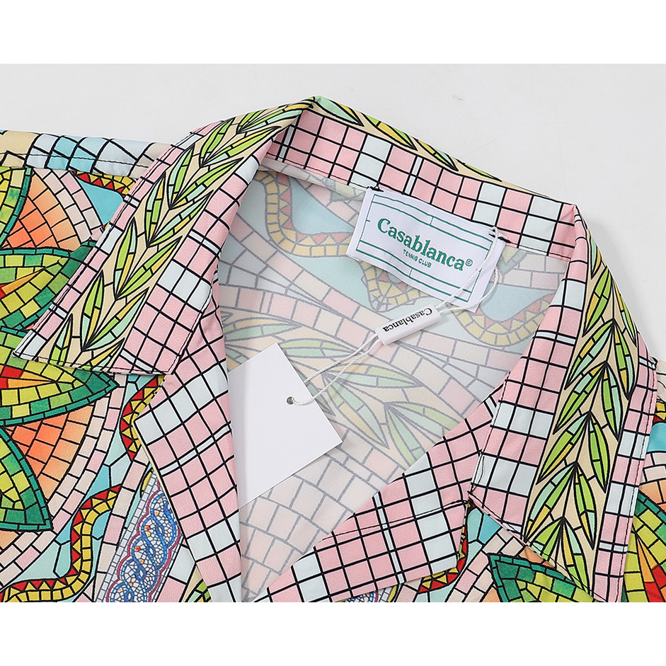 Áo Sơ Mi cotton Tay Dài In Họa Tiết Casablanca Thời Trang Cho Nam Và Nữ