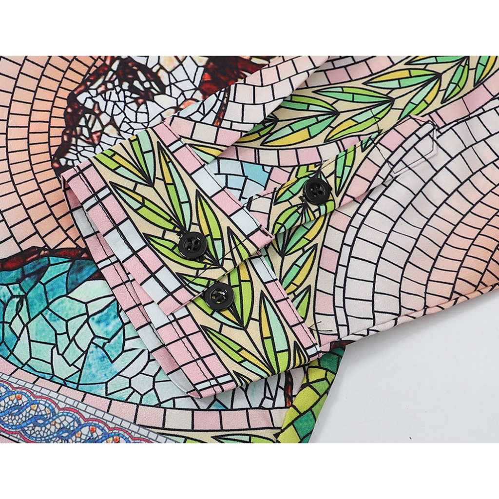 Áo Sơ Mi cotton Tay Dài In Họa Tiết Casablanca Thời Trang Cho Nam Và Nữ