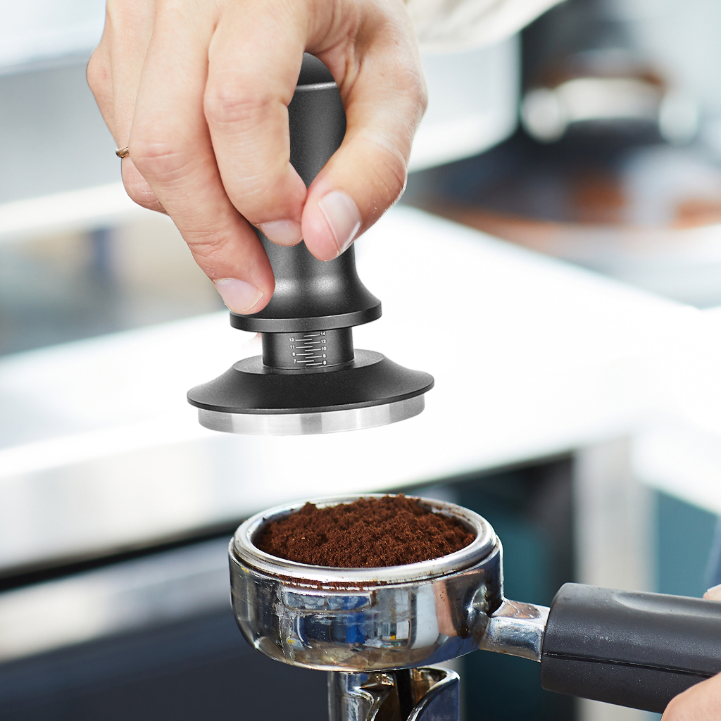 Tamper Cà Phê Bằng Thép Không Gỉ Máy Pha Cà Phê Tamper Phân Phối Bột Cà Phê Phần Barista Cho Bã Cà Phê Nhà Hàng Nhà Bếp, Quầy Bar