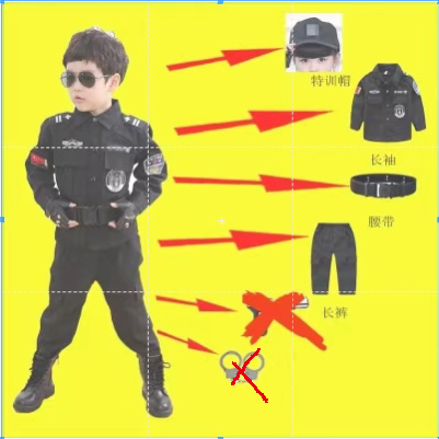 Bộ Đồ Chơi Cảnh Sát Gồm Áo Thun Tay Ngắn Và Quần Short Cho Bé Trai