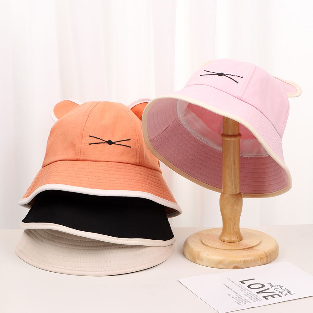 Unmegoni Bucket Chống Nắng / Tia UV In Họa Tiết Mèo Dễ Thương Thời Trang Xuân Hè Cho Nam Và Nữ